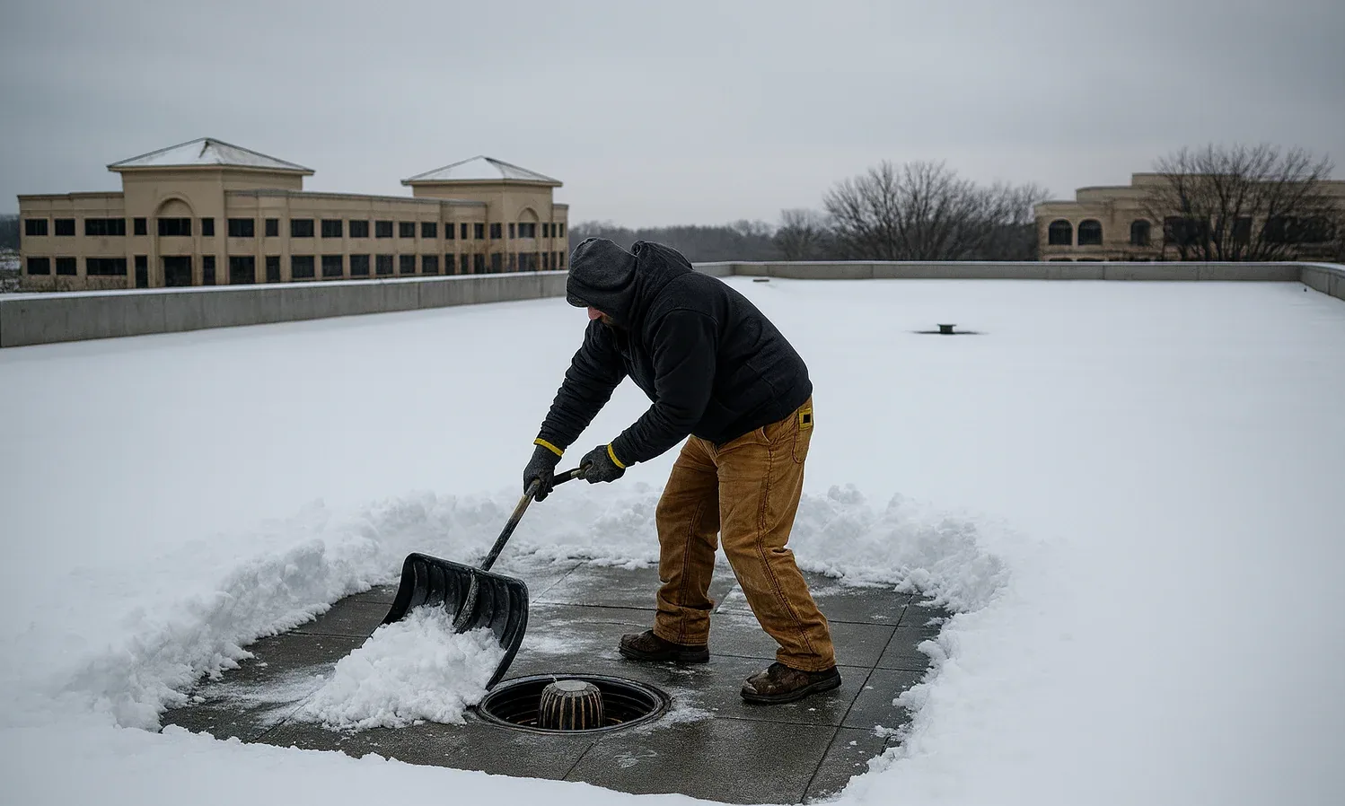 Commercial Roof Snow and Ice Damage Repair in Vancouver, WA